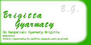 brigitta gyarmaty business card